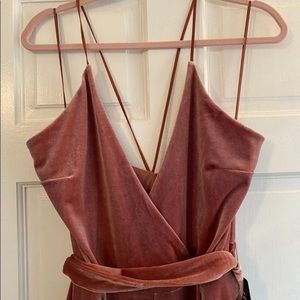Express Sz. 18 velvet jumpsuit, never worn